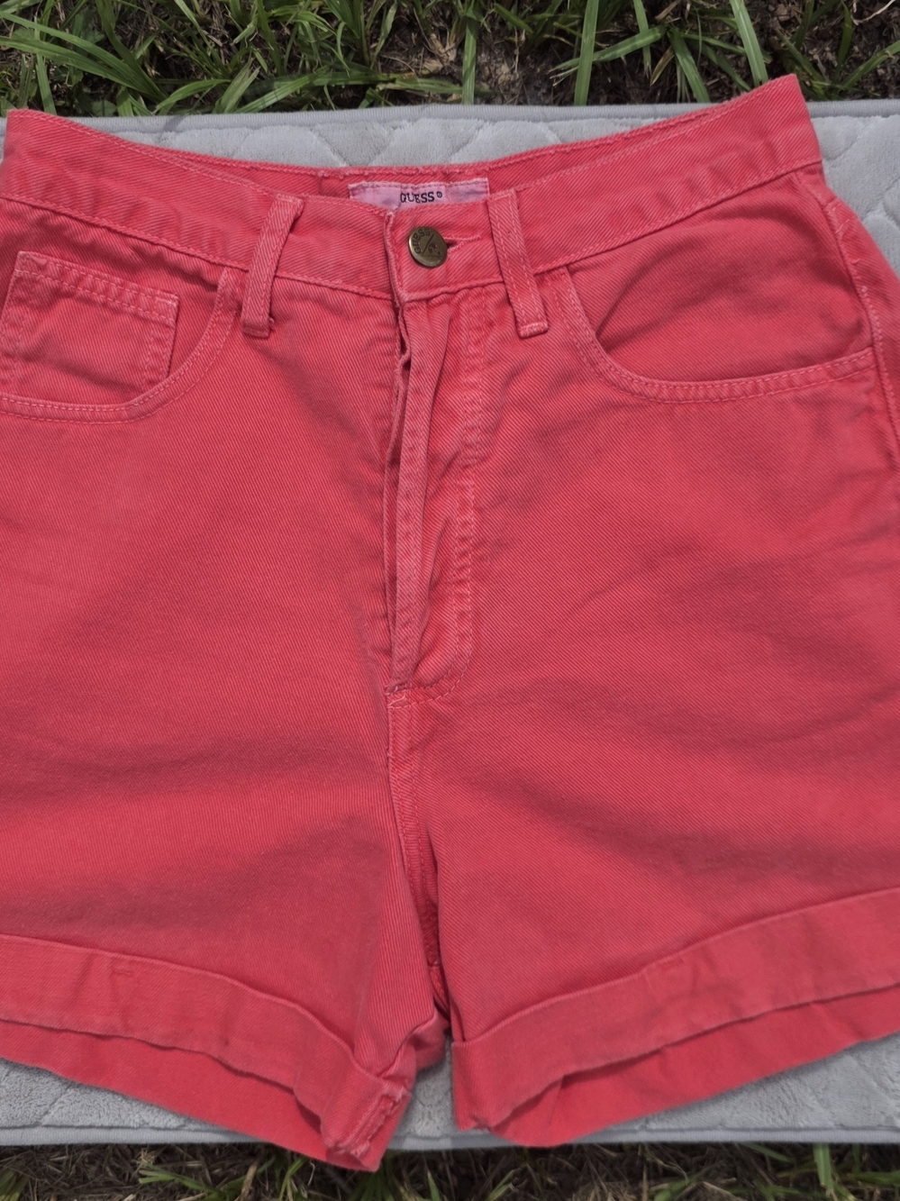 Guess by Marciano Coral High-Rise Jean Shorts